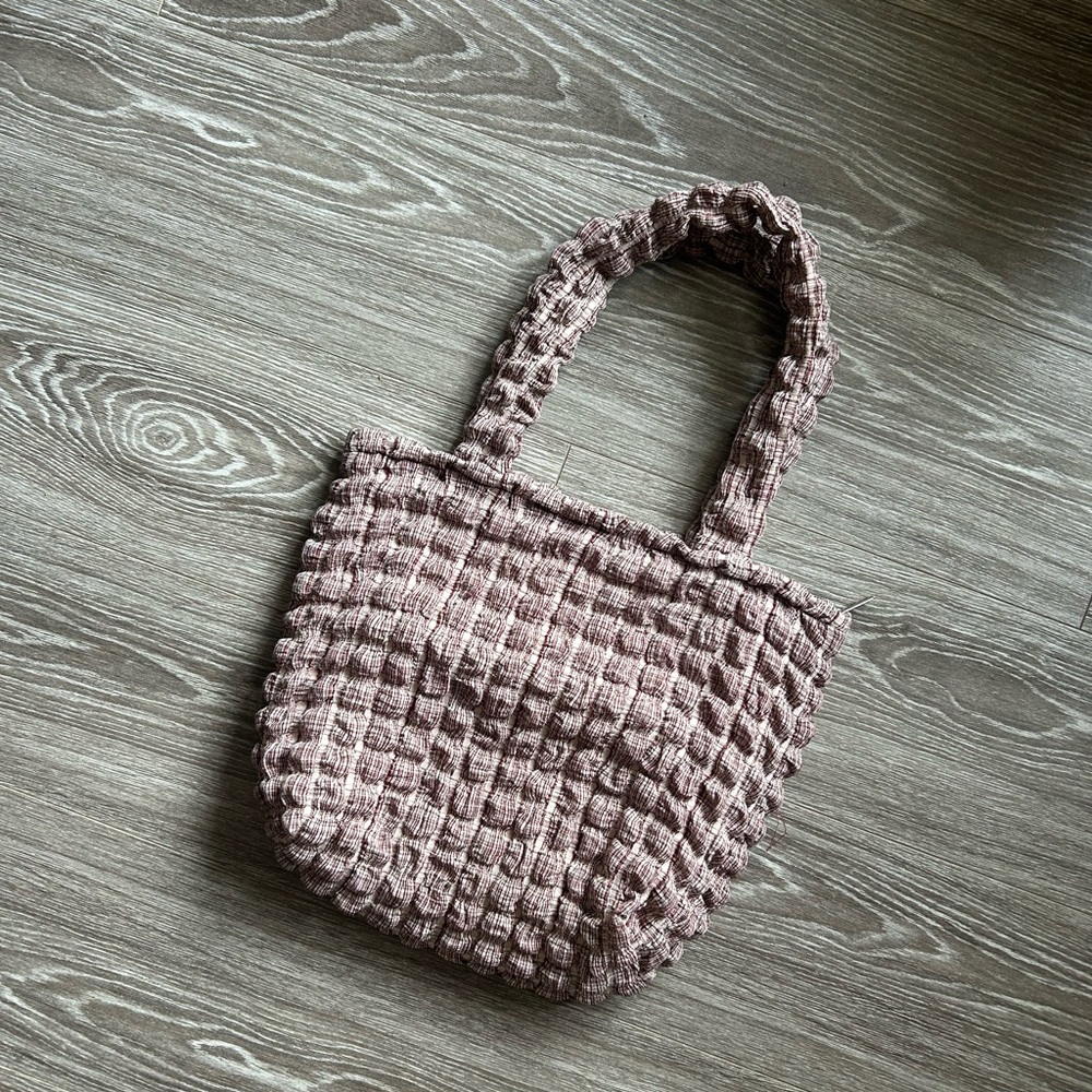 Textured Brown Red Women's Bag
